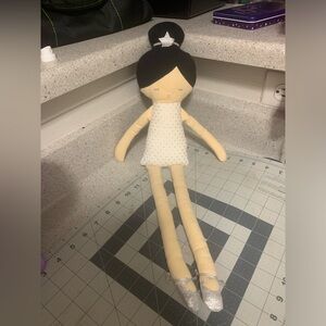 Alimrose Charlotte Doll 22" With Silver Star Tiara And Polka Dot Dress